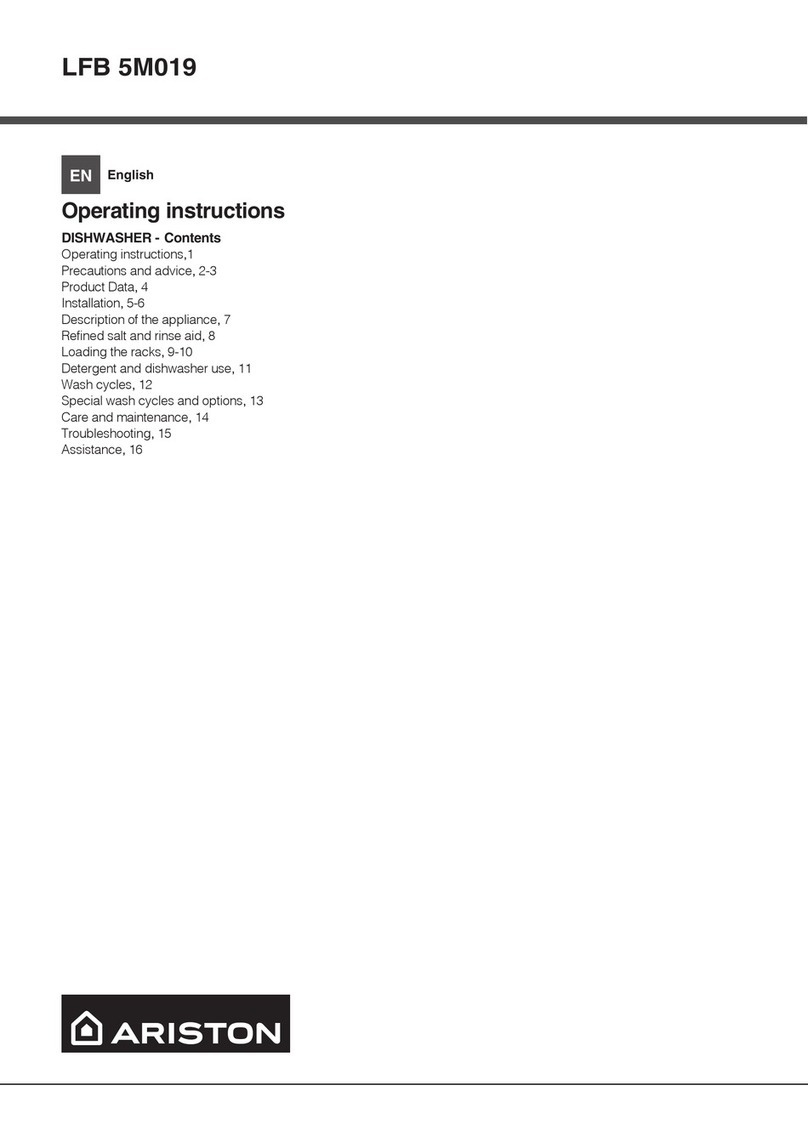 Ariston LFB 5M019 operating instructions