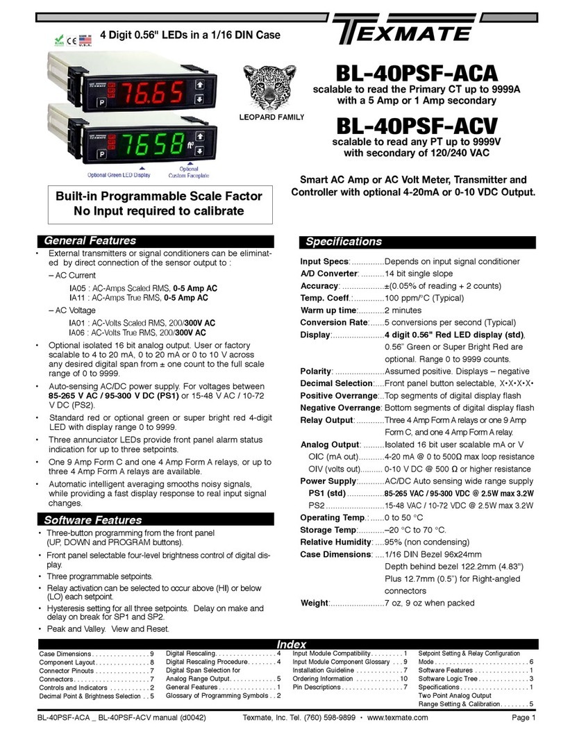 Texmate BL-40PSF-ACA manual
