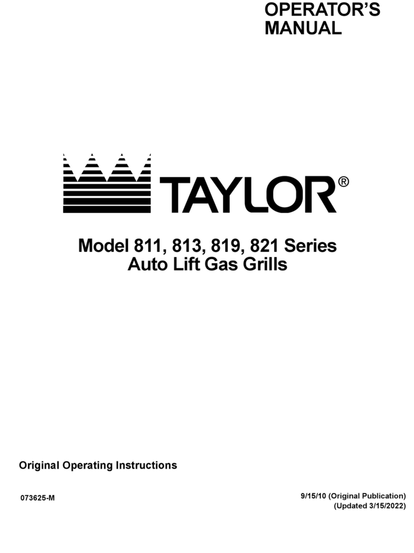 Taylor 811 series Operator's manual