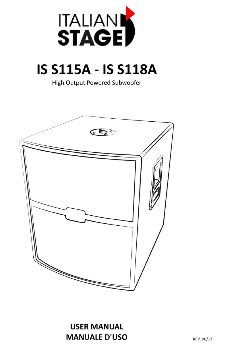 ITALIAN STAGE IS S115A user manual