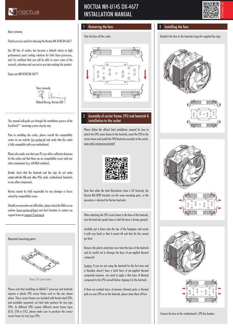Noctua NH-U14S DX-4677 installation manual