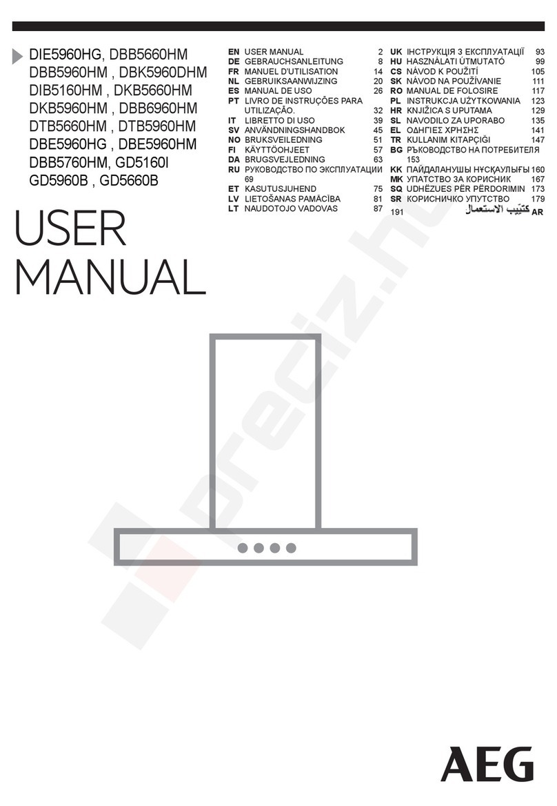 AEG DBB5660HM User manual
