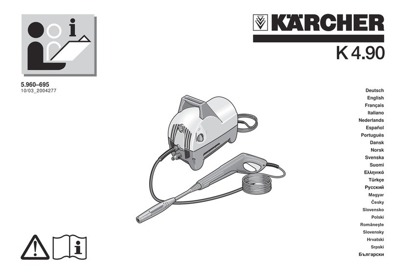 Kärcher K 4.90 User manual Kärcher K 4.90 User manual