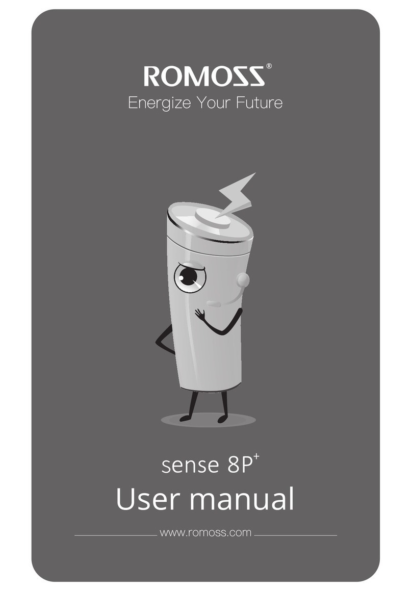 Romoss sense 8P+ user manual