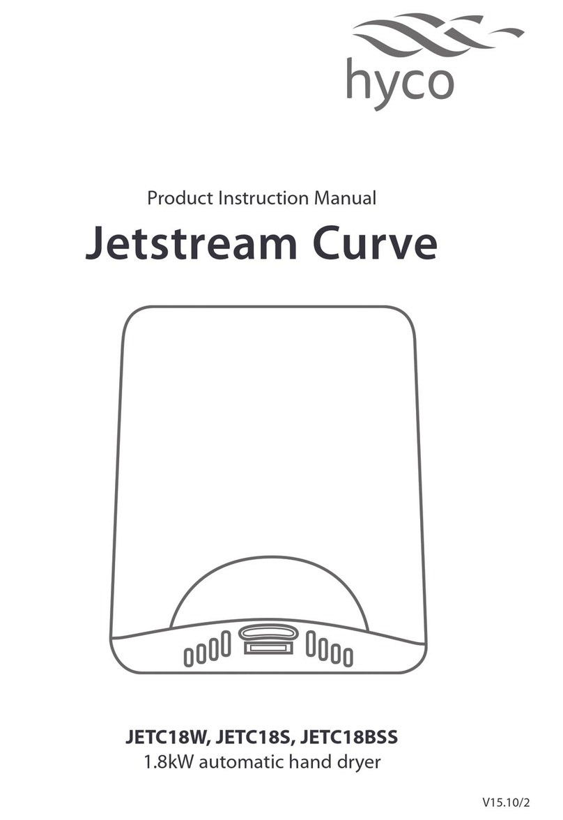 Hyco JETC18W Specification sheet