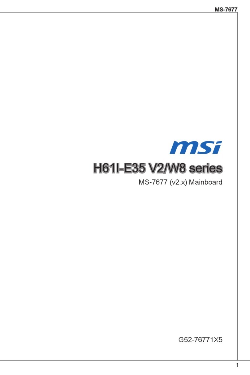 MSI H61I-E35 V2/W8 Series User manual