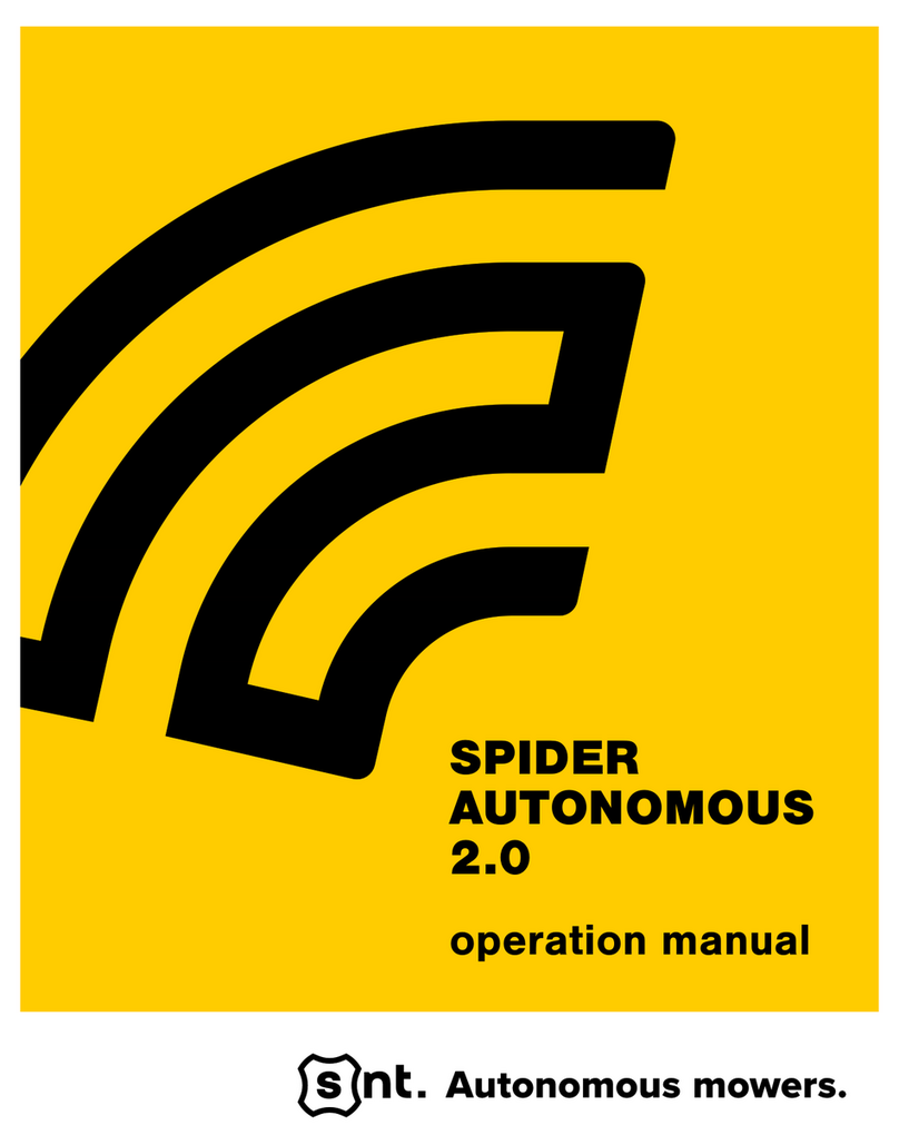 SNT SPIDER AUTONOMOUS 2.0 Operation manual