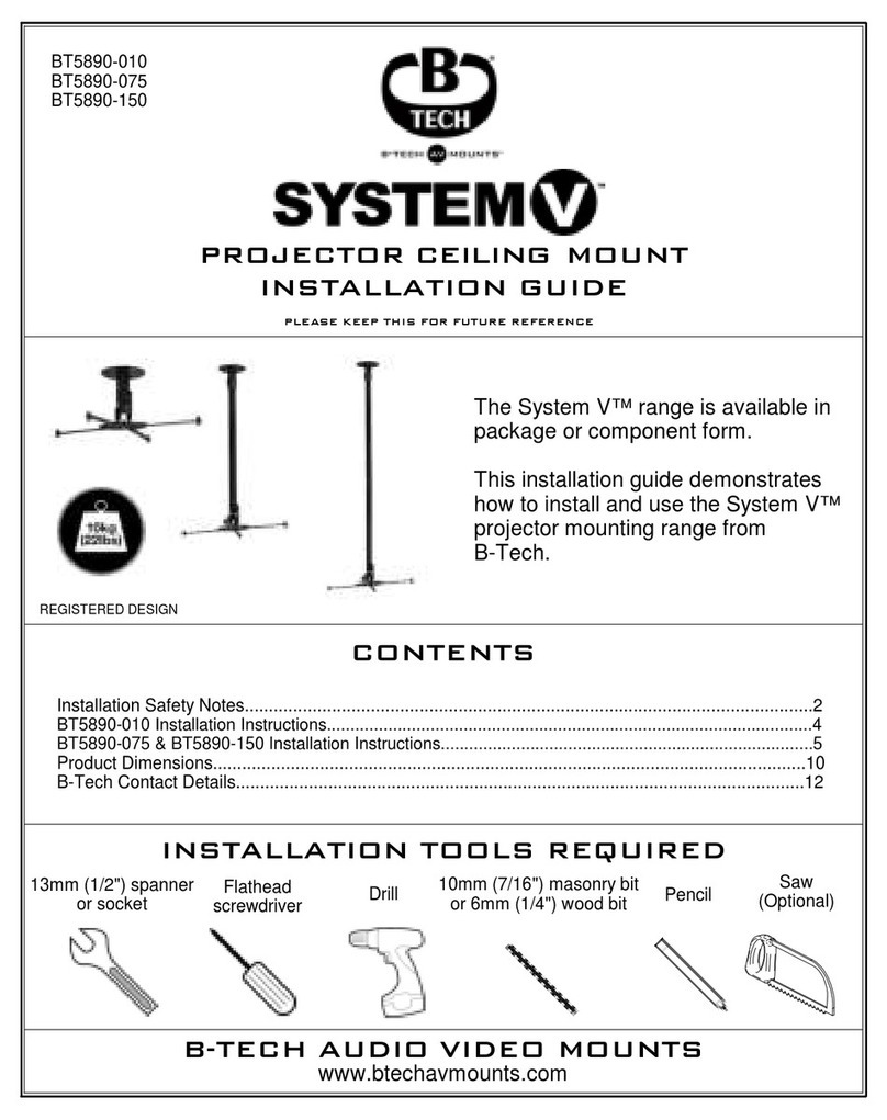 B-Tech SYSTEM V Series installation guide