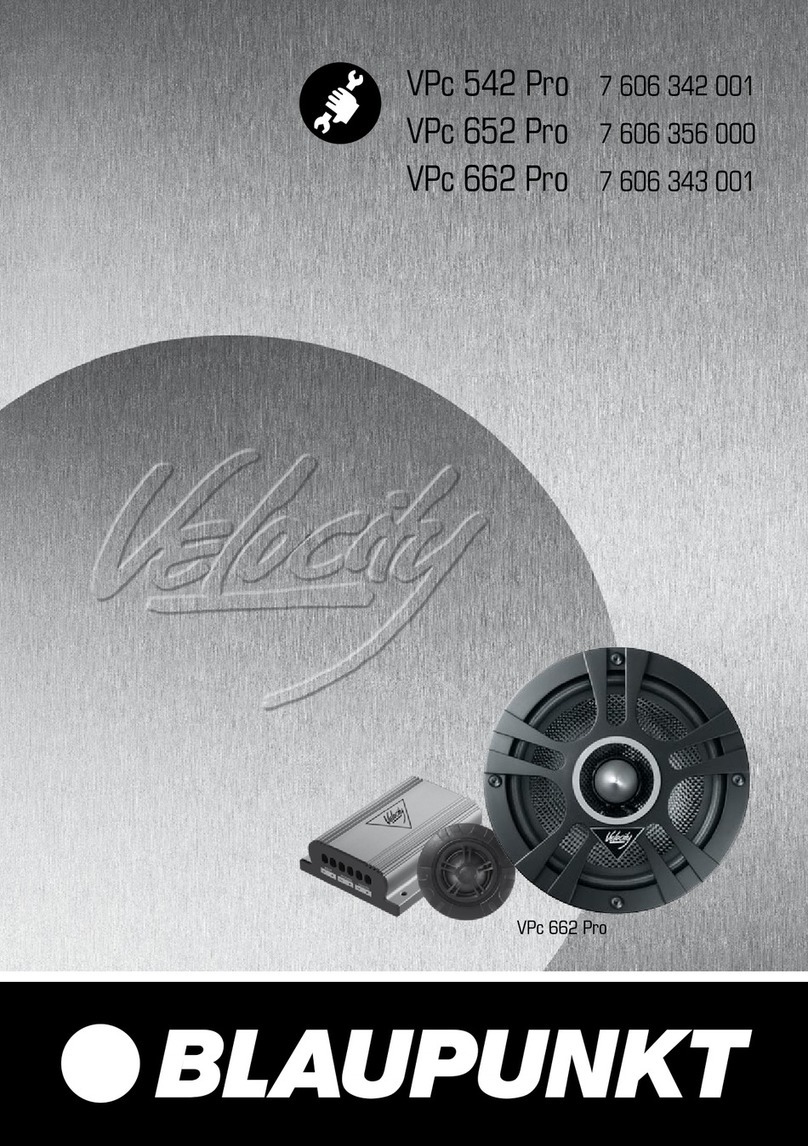 Blaupunkt Velocity VPc Series User manual