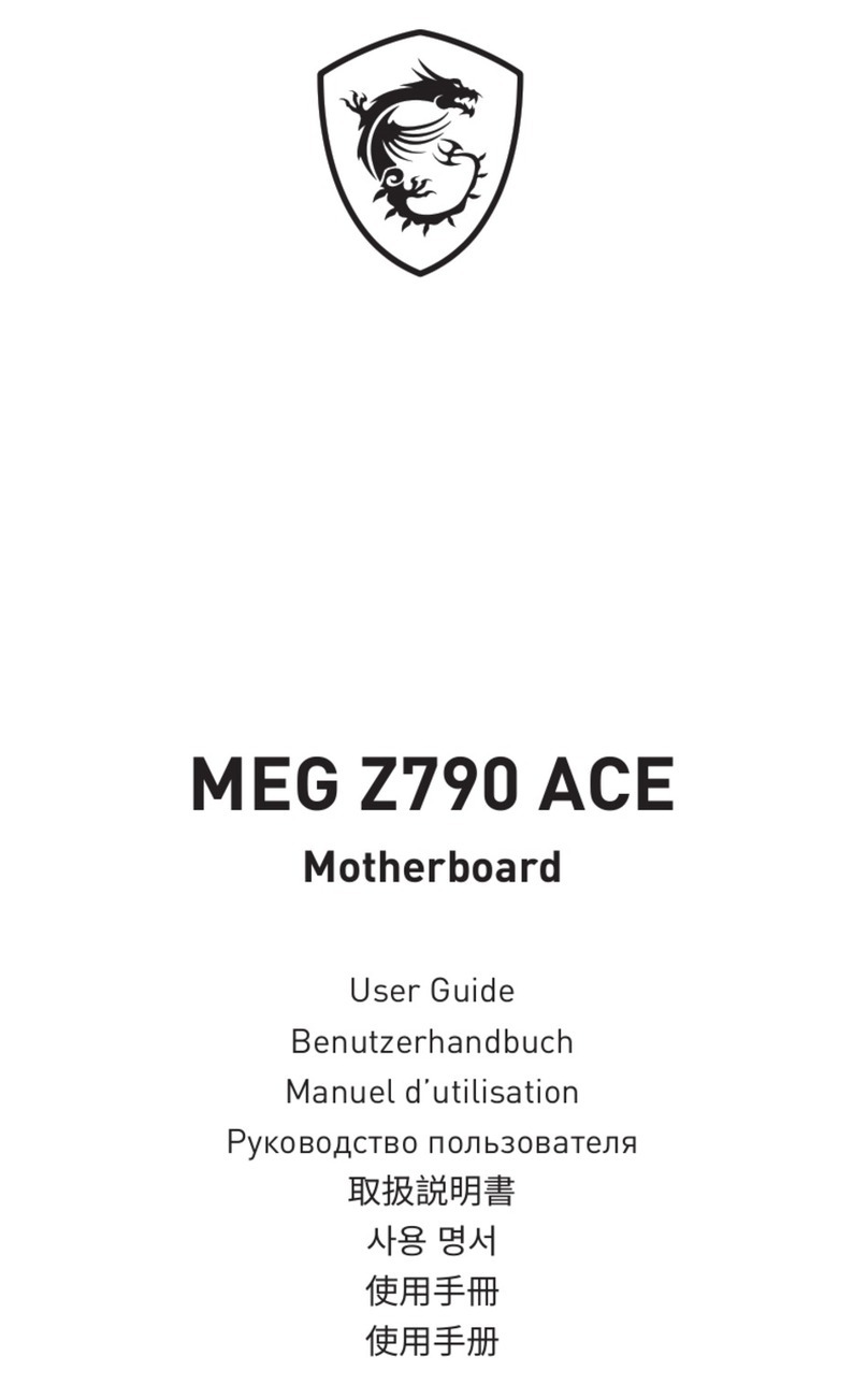 MSI MEG Z790 ACE user guide MSI MEG Z790 ACE user guide