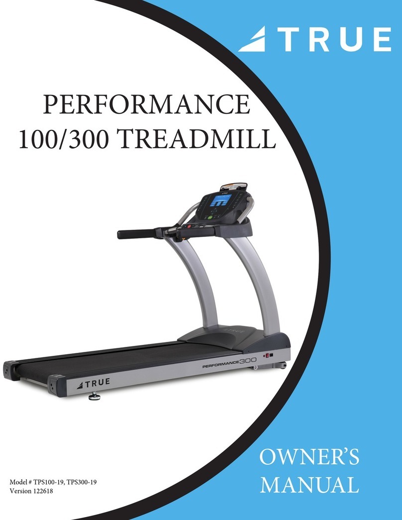 True Fitness PERFORMANCE 100 owner's manual