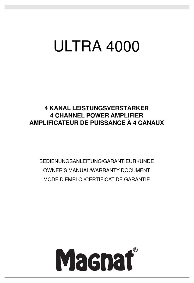 Magnat Audio ULTRA 4000 Planning guide