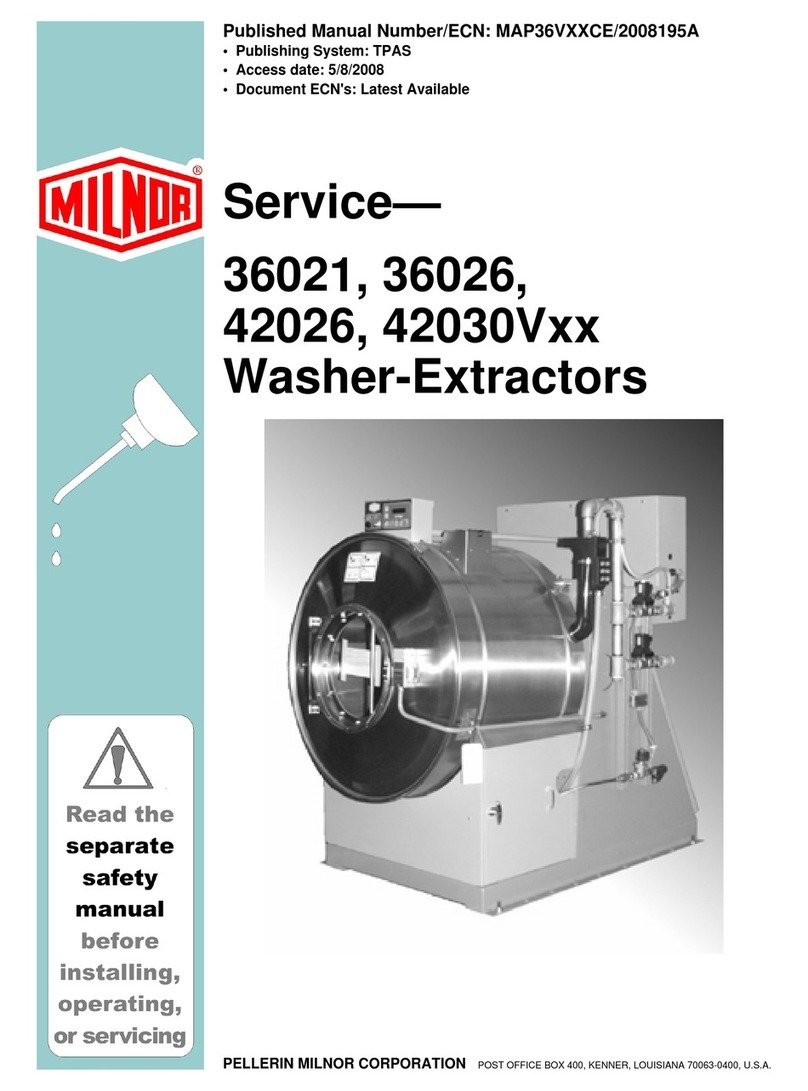 Milnor 42030V Series Service manual