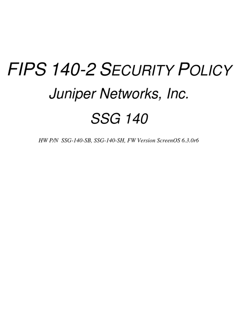 Juniper SSG-140-SB manual