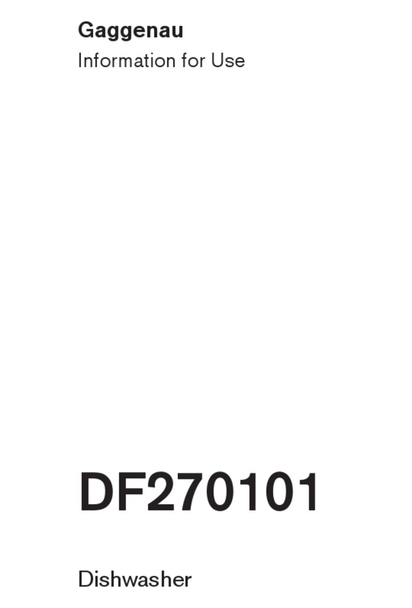 Gaggenau DF270101 Specification sheet