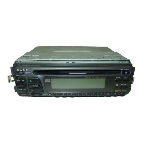Sony CDX-C610RDS Installation/connections
