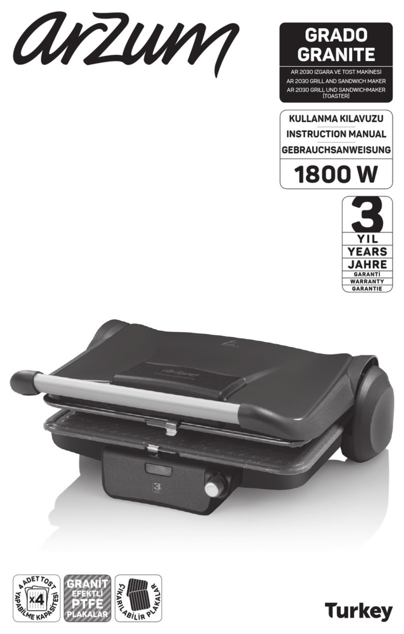 Arzum GRADO GRANITE instruction manual