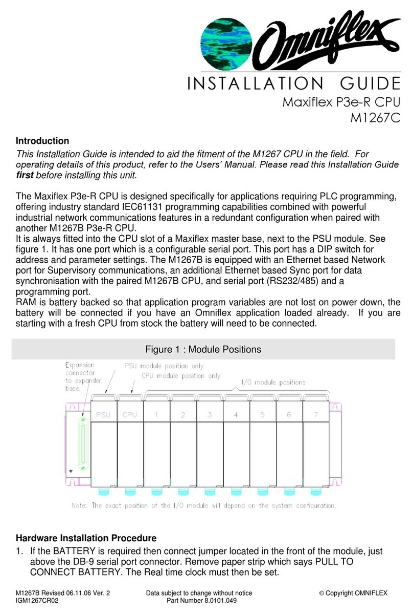 Omniflex Maxiflex P3e-R M1267C User manual