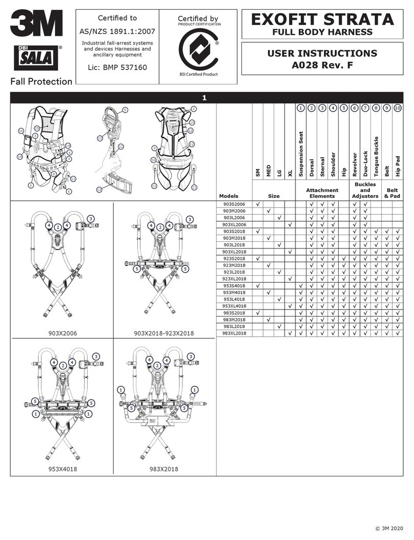 3M DBI-SALA ExoFit STRATA 903S2006 User manual