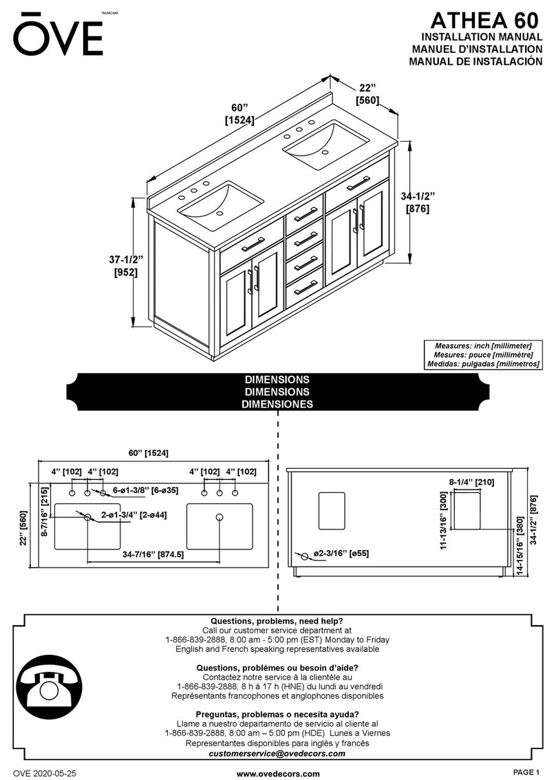 OVE ATHEA 60 installation manual