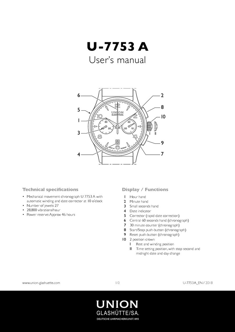 UNION GLASHÜTTE/SA U-7753 A user manual