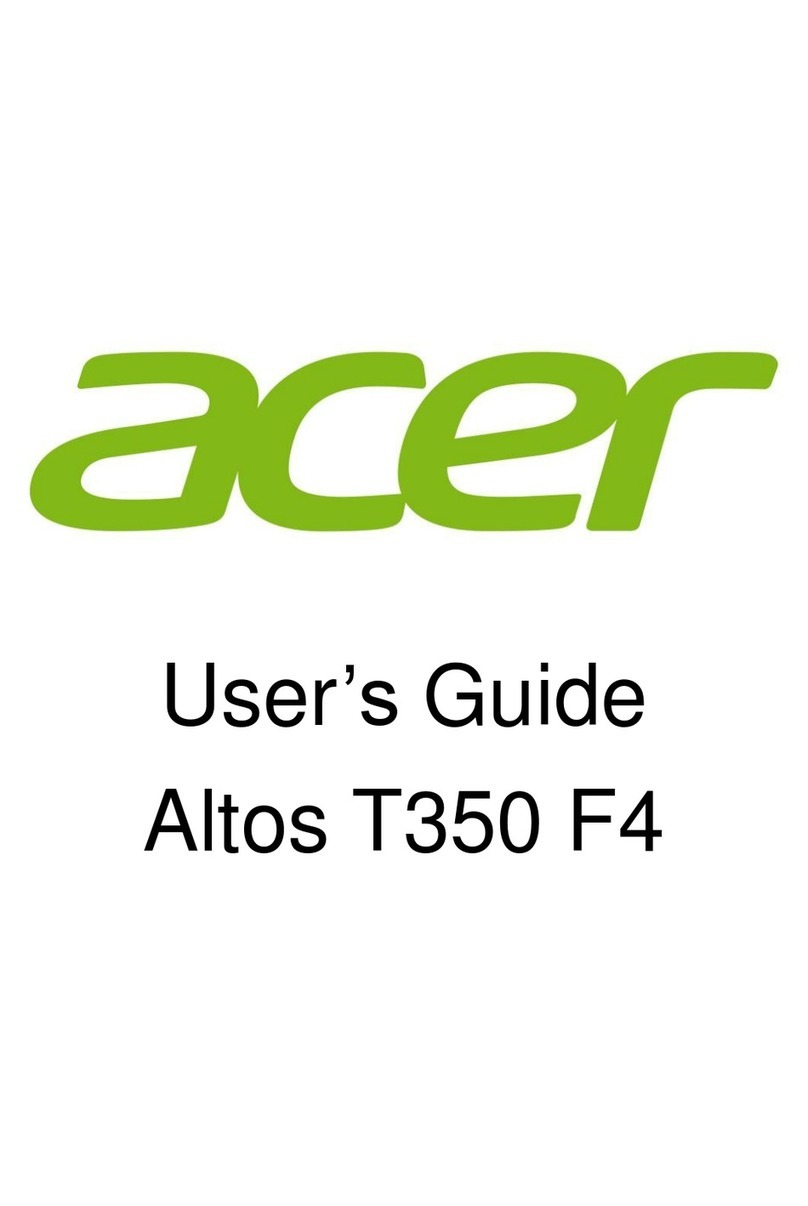 Acer Altos T350 F4 User manual