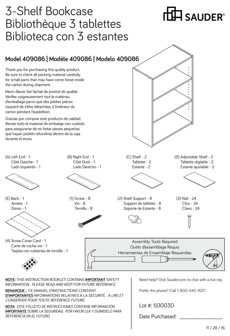 Sauder 409086 manual
