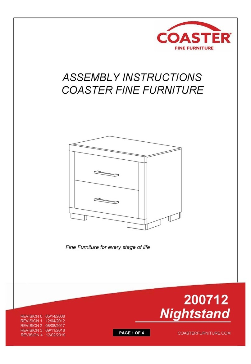 Coaster Jessica 200712 User manual