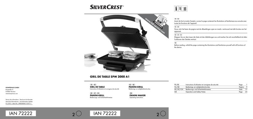 Silvercrest SPM 2000 A1 operating instructions