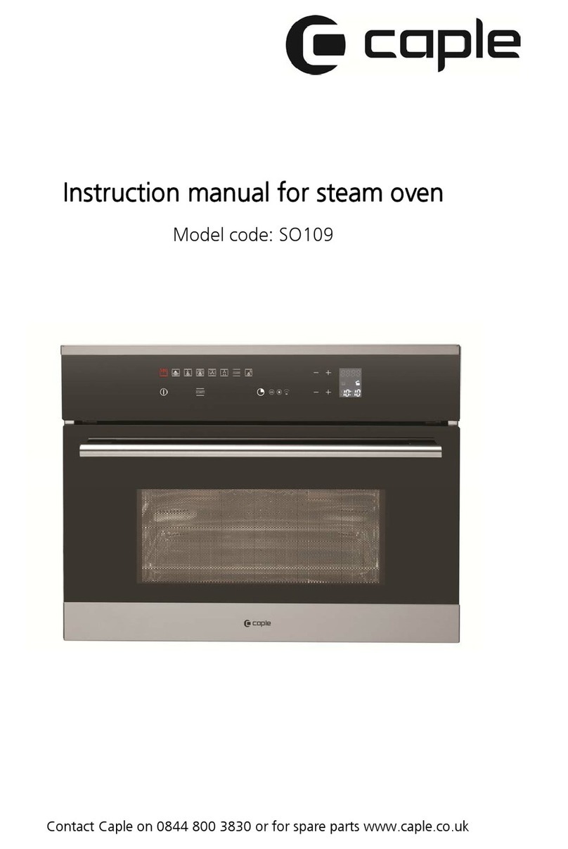 Caple SO109 User manual Caple SO109 User manual