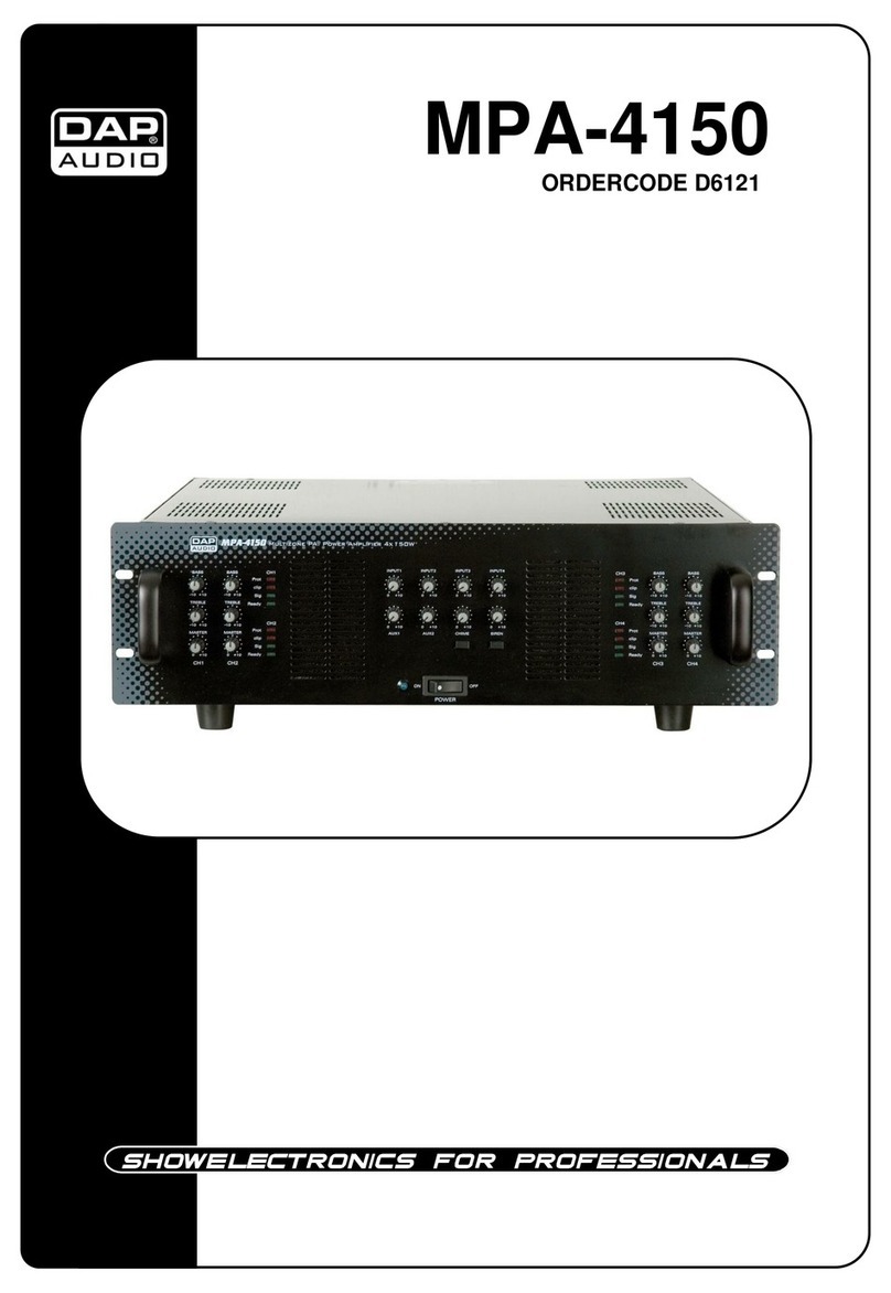 DAPAudio MPA-4150 User manual