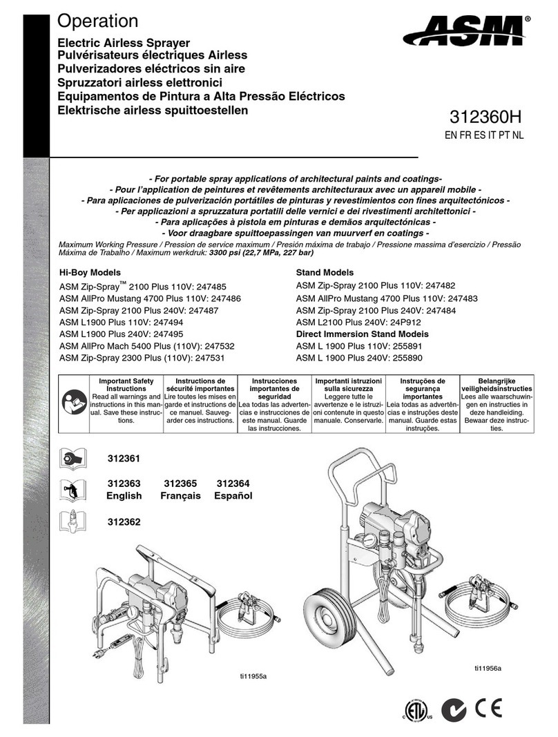 ASM Zip-Spray 2100 Plus Hi-Boy User manual