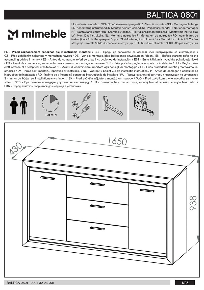 mlmeble BALTICA 0801 User manual mlmeble BALTICA 0801 User manual