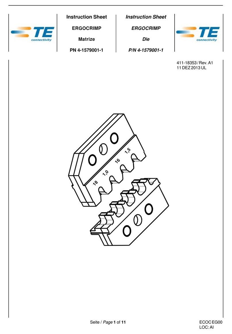 TE Connectivity ERGOCRIMP 4-1579001-1 instruction sheet