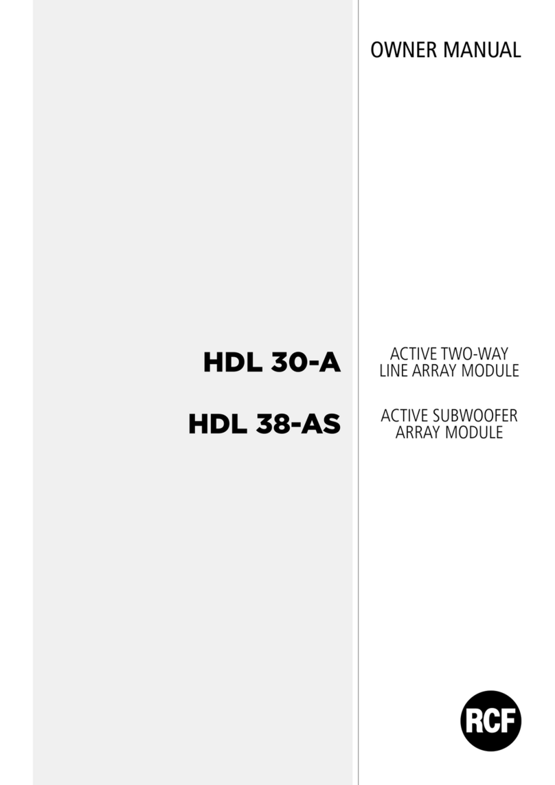 RCF HDL 30-A User manual