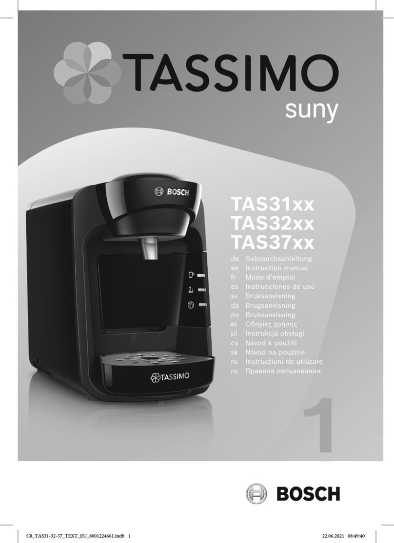 Tassimo TAS31 Series User manual