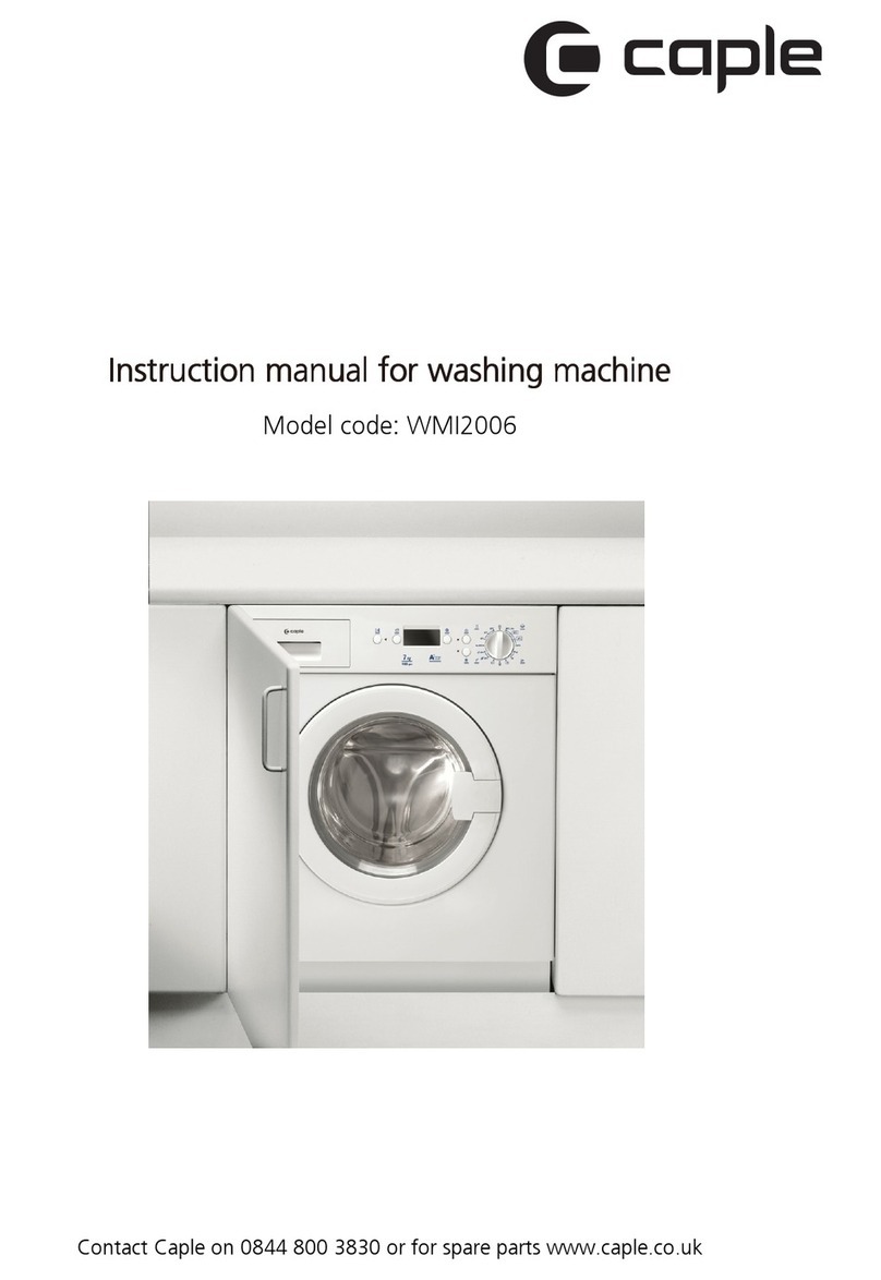 Caple WMI2006 User manual Caple WMI2006 User manual