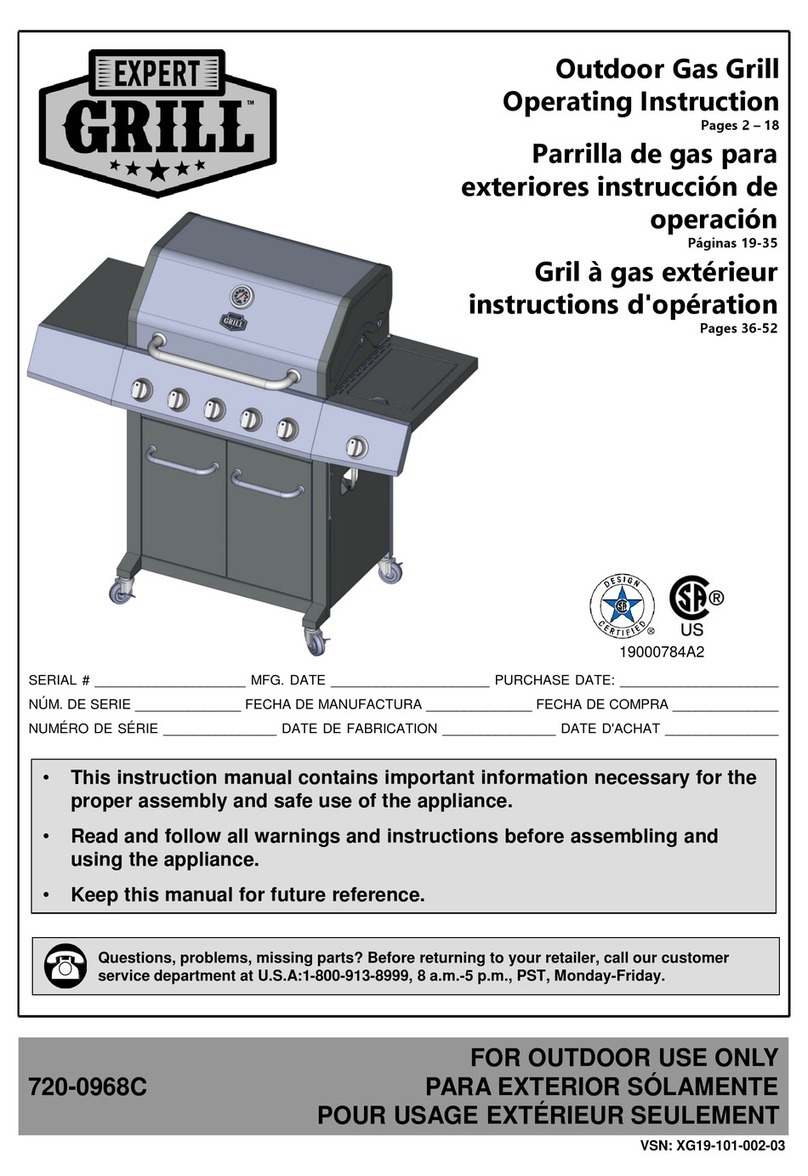 EXPERT GRILL 720-0968C Operating	 instruction