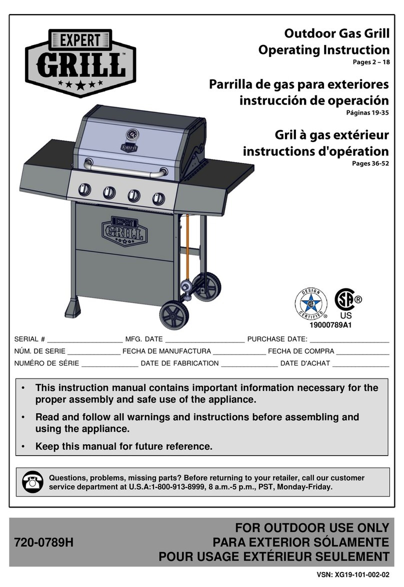 EXPERT GRILL 720-0789H operating instructions