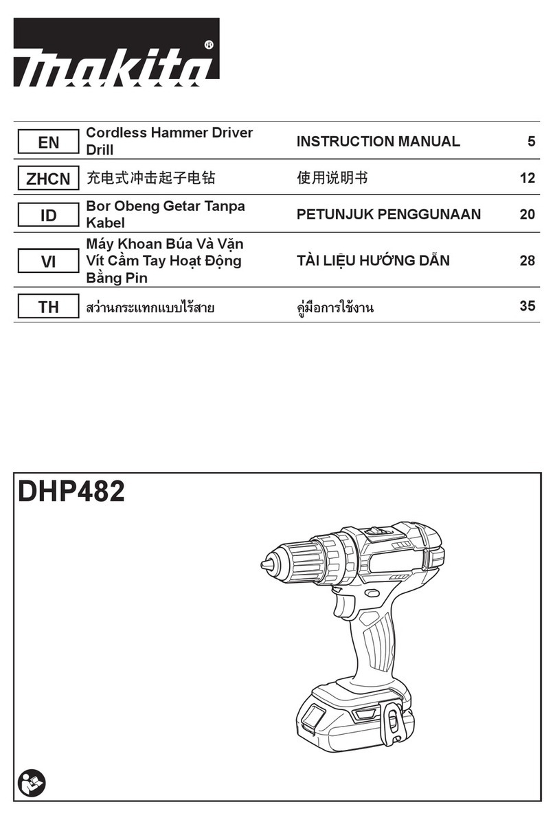 Makita DHP482 User manual Makita DHP482 User manual