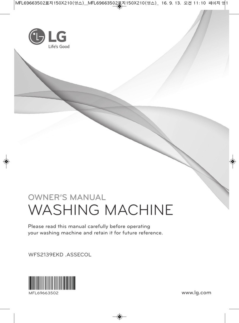 LG WFS2139EKD ASSECOL Series owner's manual