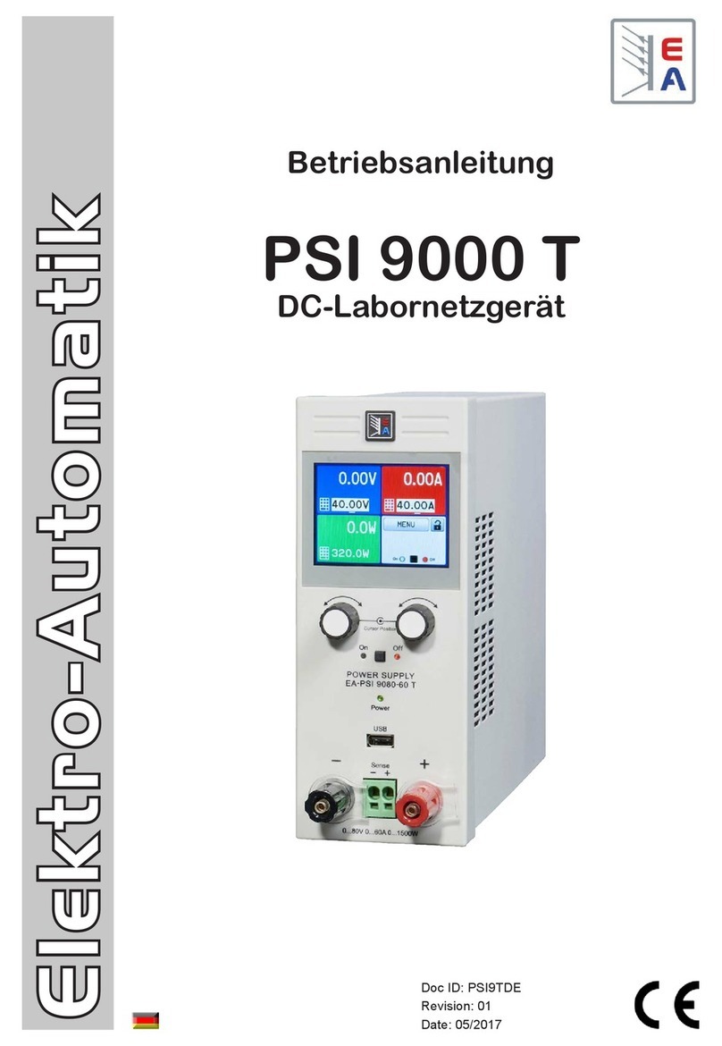 Elektro-Automatik PSI 9000 T operating guide