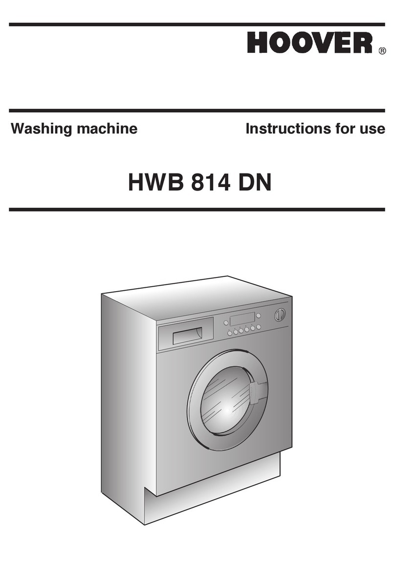Hoover HWB 814 DN User manual