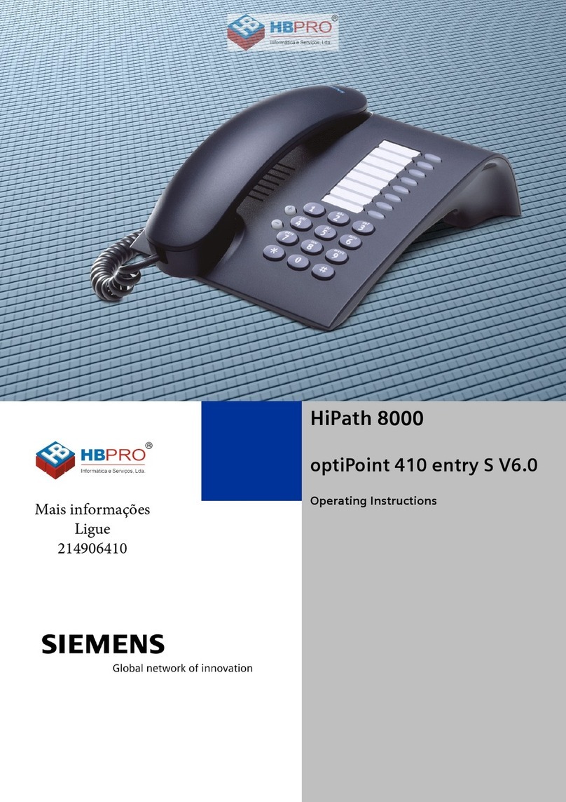 Siemens optiPoint 410 entry S V6.0 User manual Siemens optiPoint 410 entry S V6.0 User manual