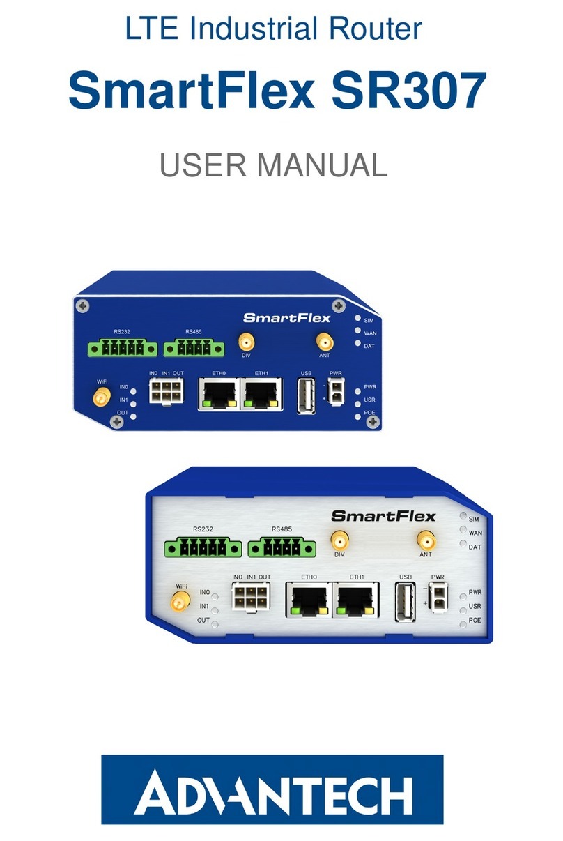 Advantech SmartFlex SR307 User manual