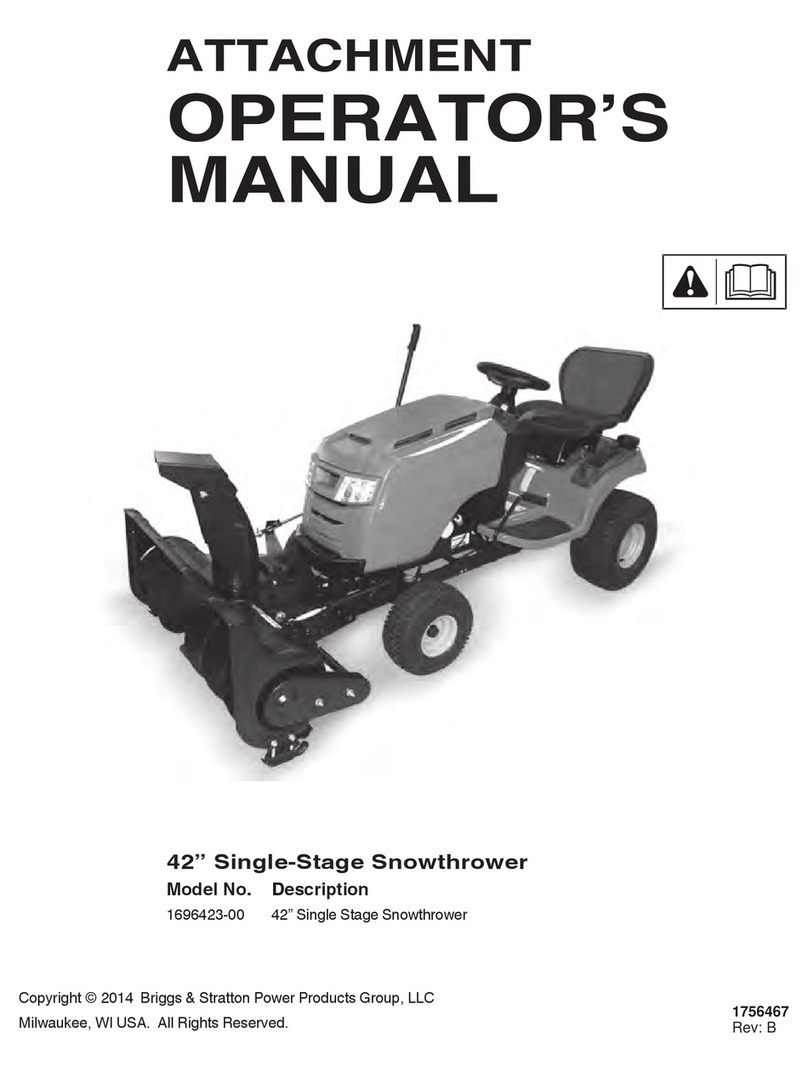 Briggs & Stratton 1696423-00 Operator's manual