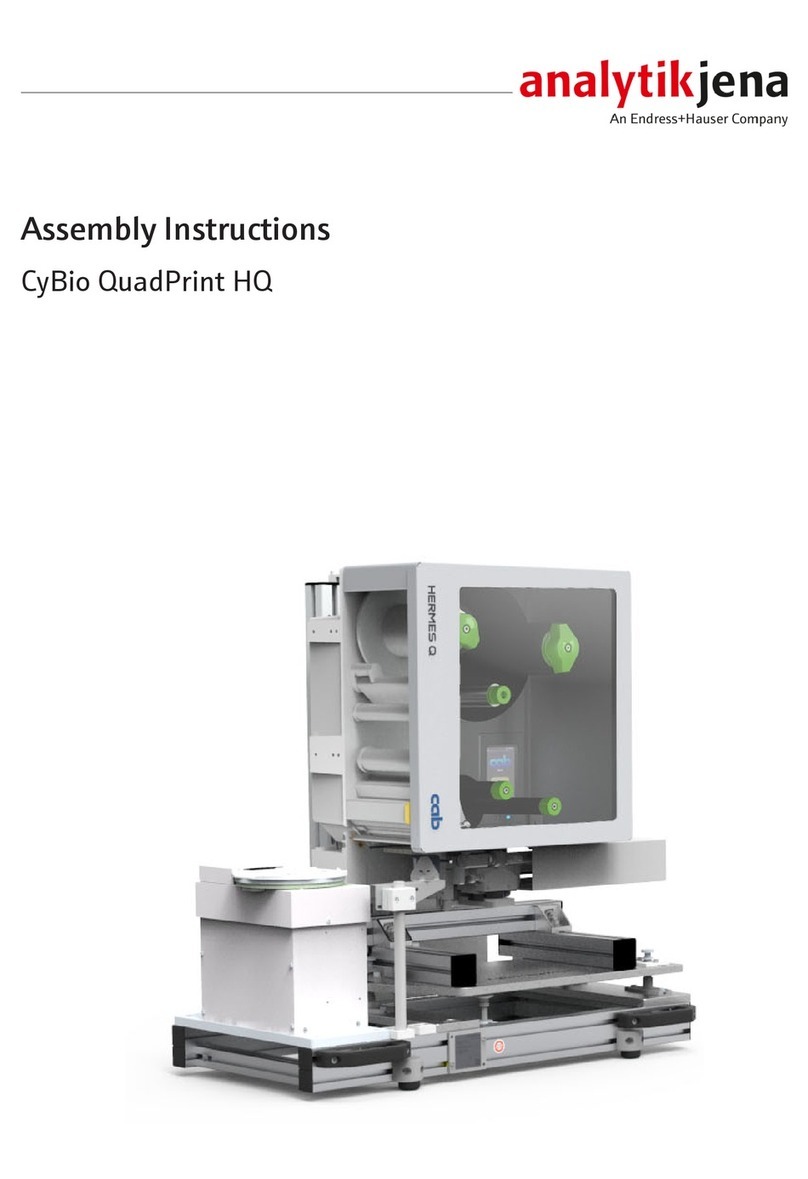 Endress+Hauser analytikjena CyBio QuadPrint HQ Assembly instructions