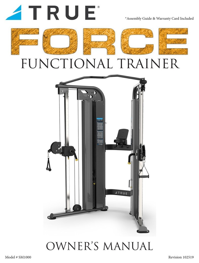 True Fitness FORCE owner's manual