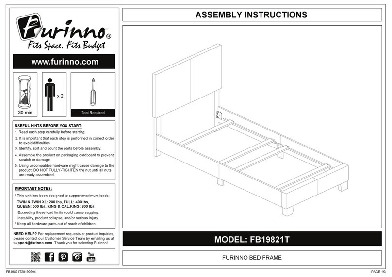 Furinno FB19821T Assembly instructions