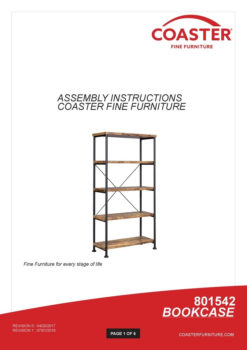 Coaster 801542 User manual Coaster 801542 User manual